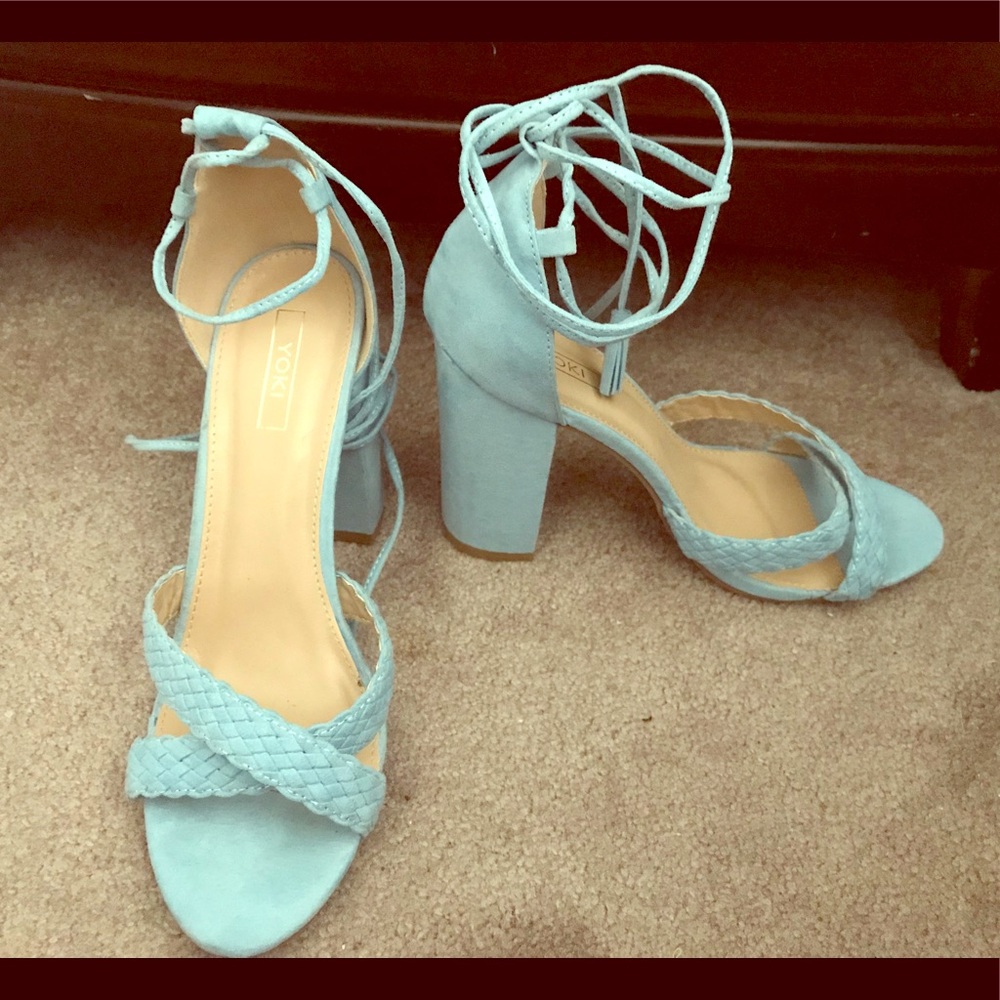 COPY - Scrappy Powder Blue Heels